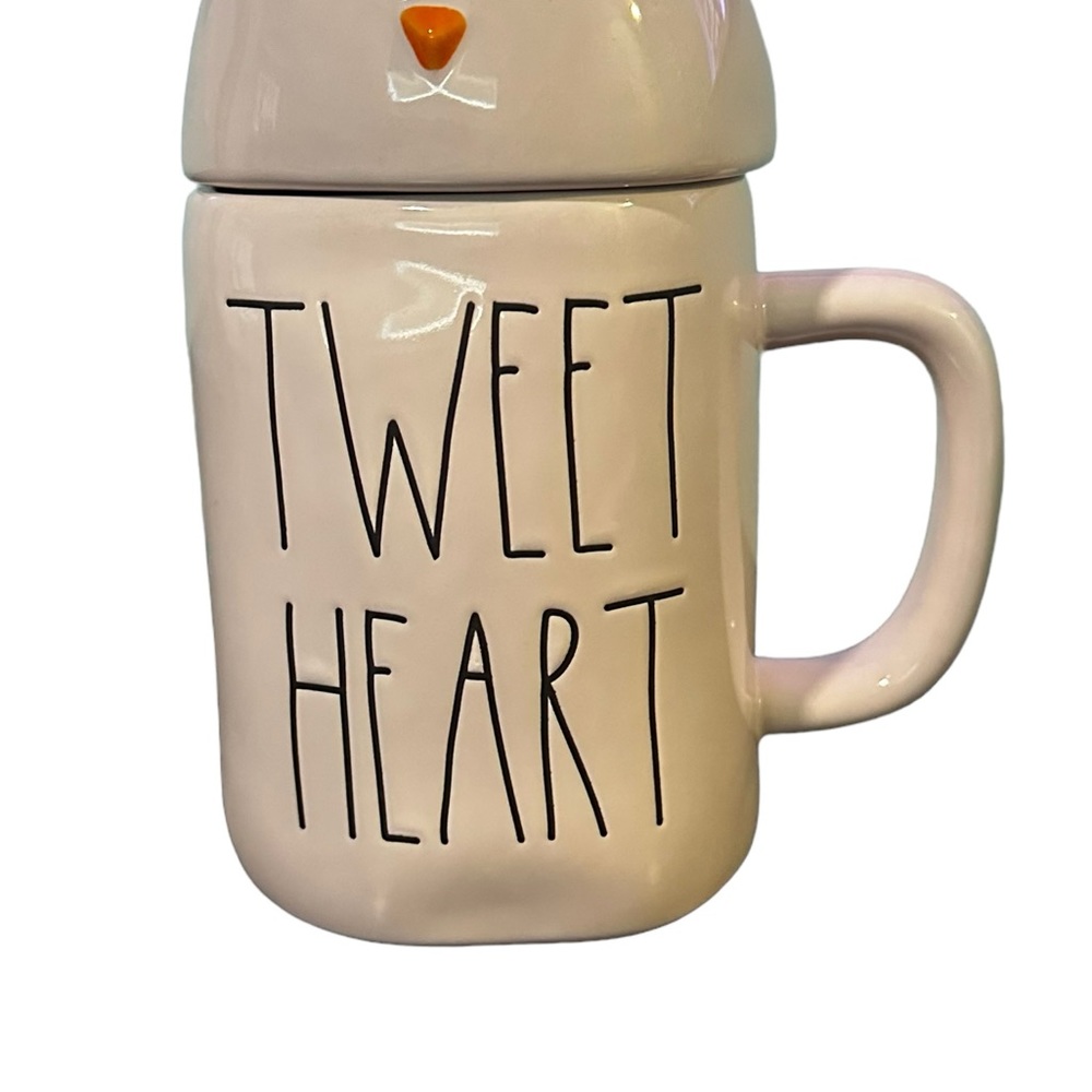 RAE DUNN “TWEET HEART” MUG WITH REMOVABLE CHICK TOPPER - Picture 3 of 9